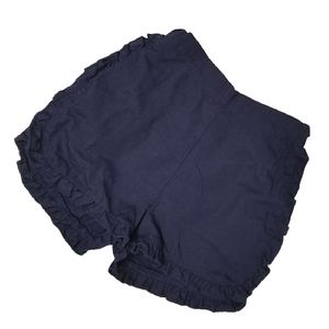 Isaac Mizrahi Navy All Cotton Ruffled Short 18m